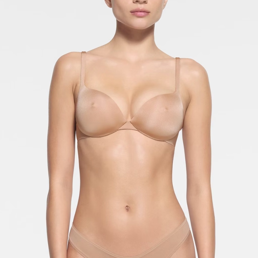 Authentic Skims Women's Ultimate Nipple Push-Up Bra Size 36C Clay NWOT SOLD OUT